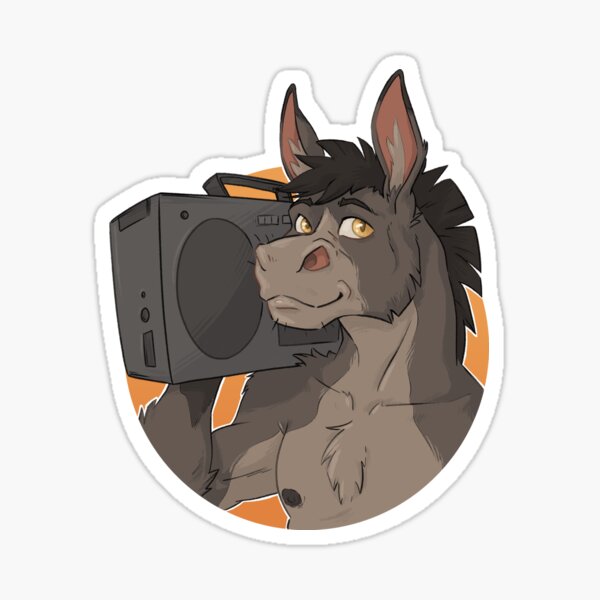 Disco Donkey Sticker