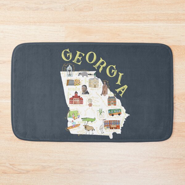 Item preview, Georgia, Illustrated State Map By Carla Daly designed and sold by Carla Daly.