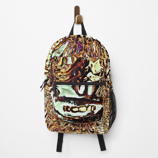 Item preview, Golden Grin: Trippy Golden Smile Art Print designed and sold by REALKIRAN.