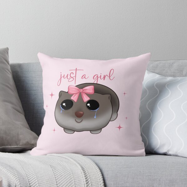 Item preview, Just a girl, I'm literally just a girl, Hamster meme, Hamster girl designed and sold by RosieArtGallery.
