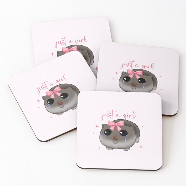 Item preview, Just a girl, I'm literally just a girl, Hamster meme, Hamster girl designed and sold by RosieArtGallery.