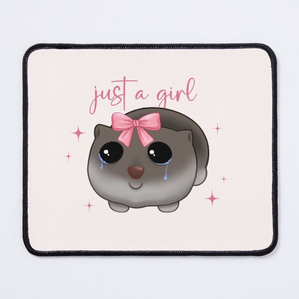 Item preview, Just a girl, I'm literally just a girl, Hamster meme, Hamster girl designed and sold by RosieArtGallery.