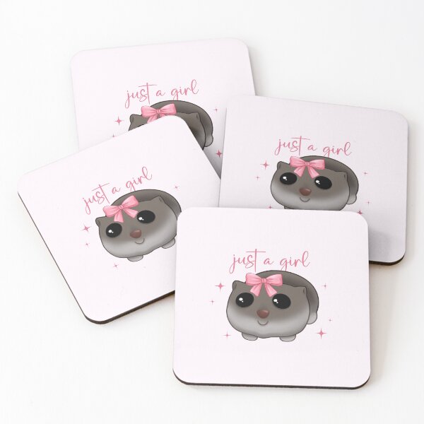 Item preview, Just a girl, I'm literally just a girl, Hamster meme, Hamster girl designed and sold by RosieArtGallery.