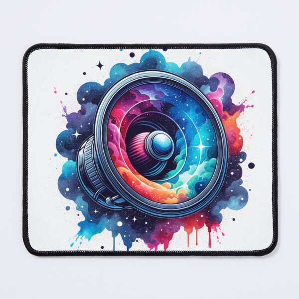 Item preview, Cosmic Harmony: Abstract Space Soundwave Art Print designed and sold by Dannyluna2002.