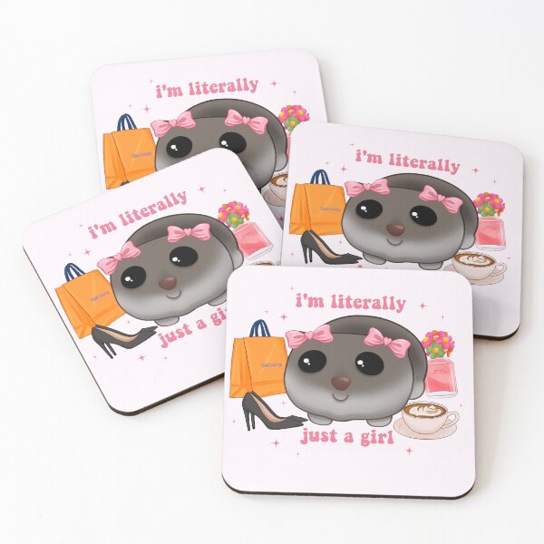 Item preview, Just a girl, I'm literally just a girl, Hamster meme, Hamster girl designed and sold by RosieArtGallery.
