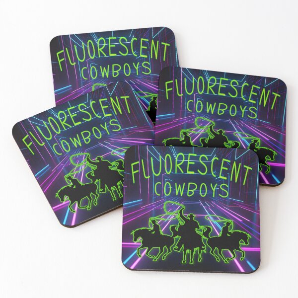 Item preview, Fluorescent Cowboys: Neon Sihouettes and Lasso Dreams designed and sold by MysticOzzy.