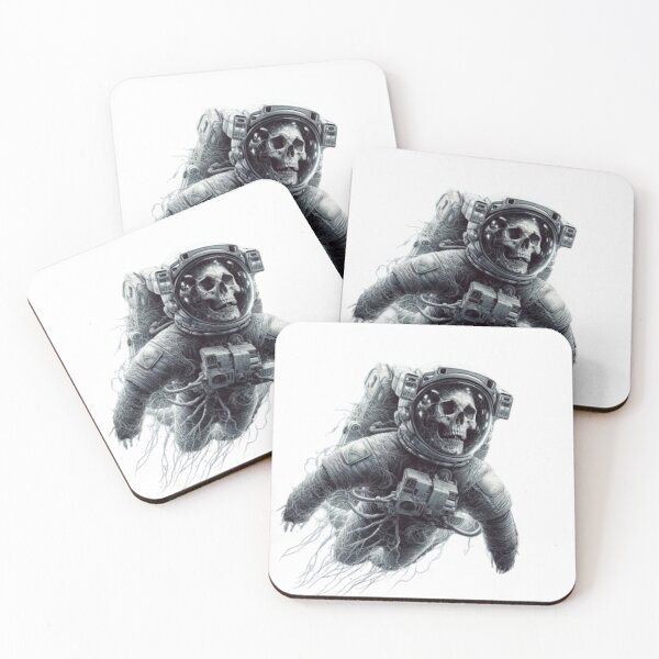 Item preview, Skeleton astronaut dead in space designed and sold by ArtSphere4U.