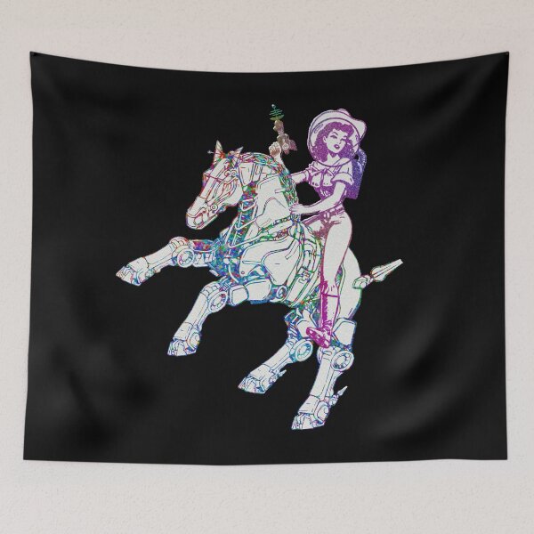 Item preview, Space Cowgirl Rides Solo (Color) designed and sold by SparklefilthStudios.