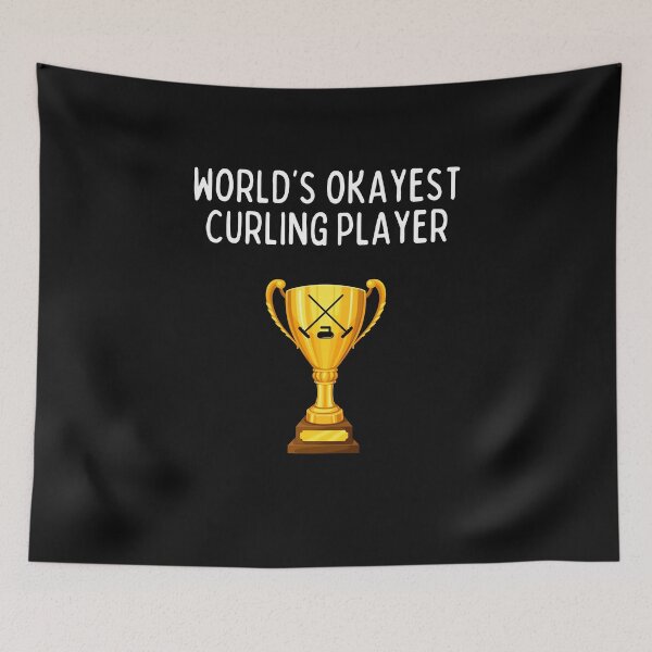 Item preview, World's Okayest Curling Player Funny Curling Player Gift designed and sold by lou731.