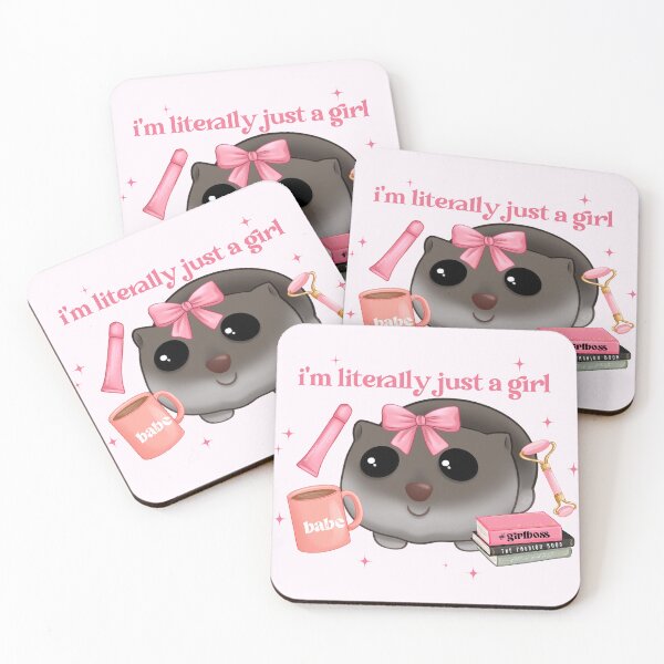 Item preview, Just a girl, I'm literally just a girl, Hamster meme, Hamster girl designed and sold by RosieArtGallery.