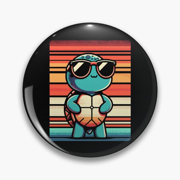 Item preview, Retro Turtle in Sunglasses BBQ Pool Party Funny Turtle designed and sold by KsuAnn.
