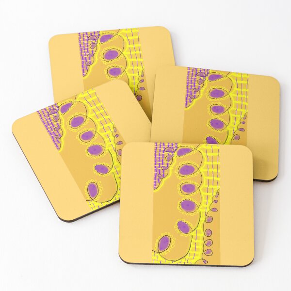 Item preview, Yellow and purple doodle  designed and sold by DancingCreek.