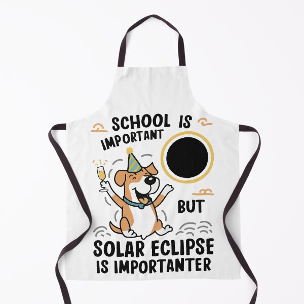 Item preview, School Is Important But Solar Eclipse Is Importanter - Doggo designed and sold by BobaTeeStore.