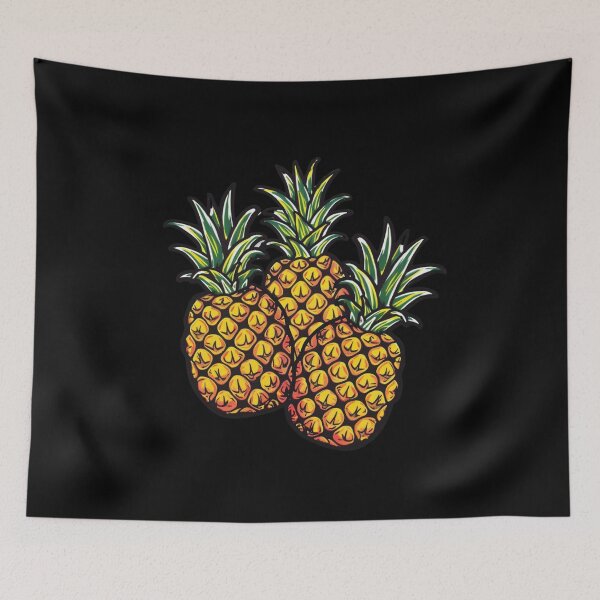 Item preview, Cool pineapple on patches Sticker designed and sold by S-ZYBI.