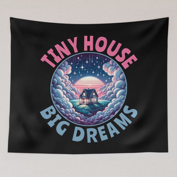 Item preview, Tiny House, Big Dreams Illustration. Tiny house movement designed and sold by Unitepeople.