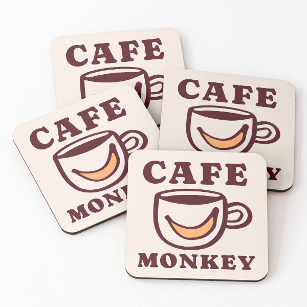 Item preview, cafe monkey designed and sold by merialnam.
