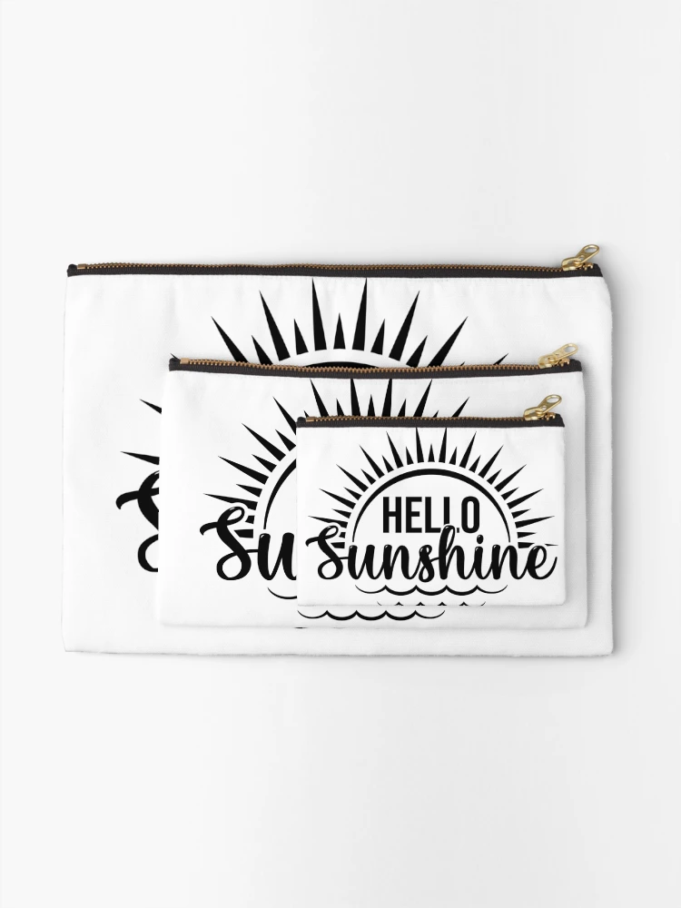 Thumbnail 2 of 4, Zipper Pouch, Hello sunshine designed and sold by ShopMaxiDesigns.