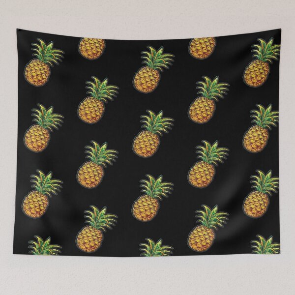 Item preview, Cool pineapple on patches Sticker designed and sold by S-ZYBI.