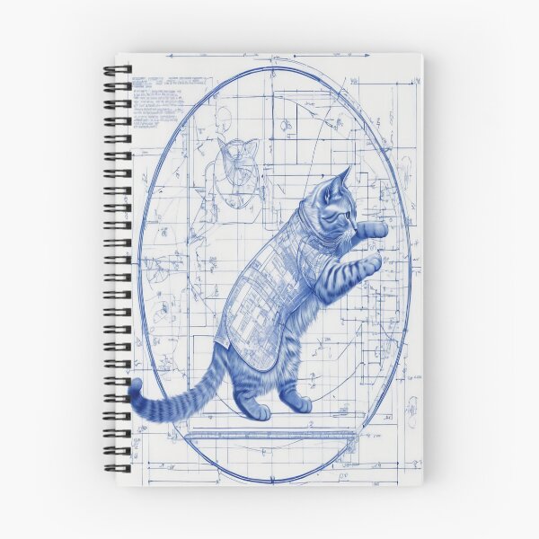 Item preview, Blueprint_Cat_16 designed and sold by 100Strokes.