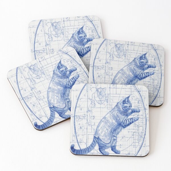 Item preview, Blueprint_Cat_16 designed and sold by 100Strokes.