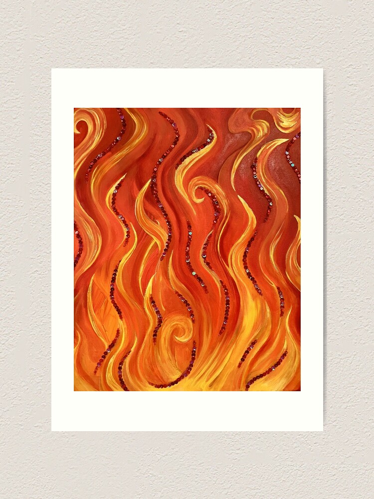 Thumbnail 2 of 3, Art Print, The Fire Within Us designed and sold by Stirly.