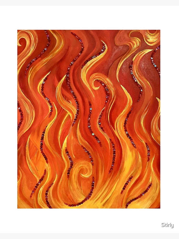 Thumbnail 2 of 2, Art Board Print, The Fire Within Us designed and sold by Stirly.