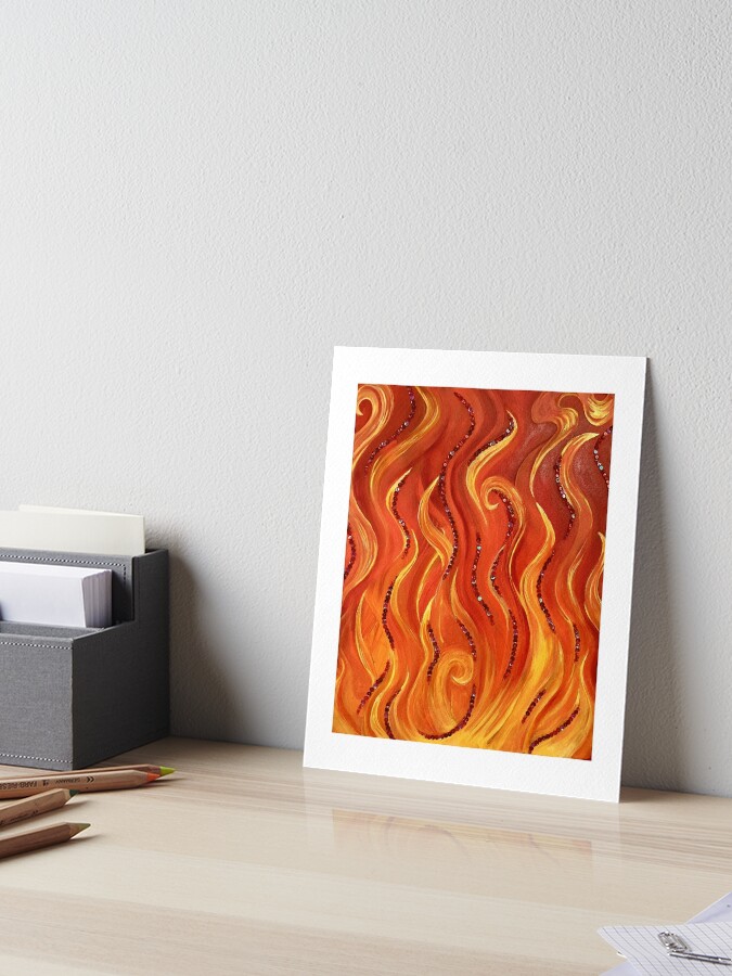 Thumbnail 1 of 2, Art Board Print, The Fire Within Us designed and sold by Stirly.