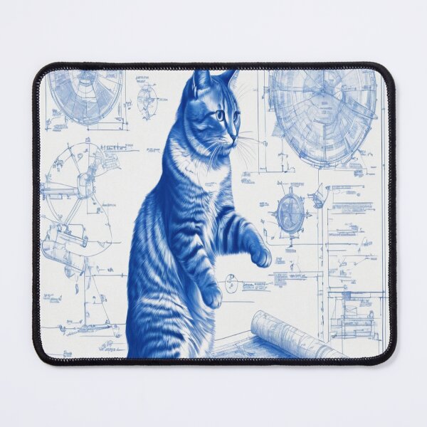 Item preview, Blueprint_Cat_17 designed and sold by 100Strokes.