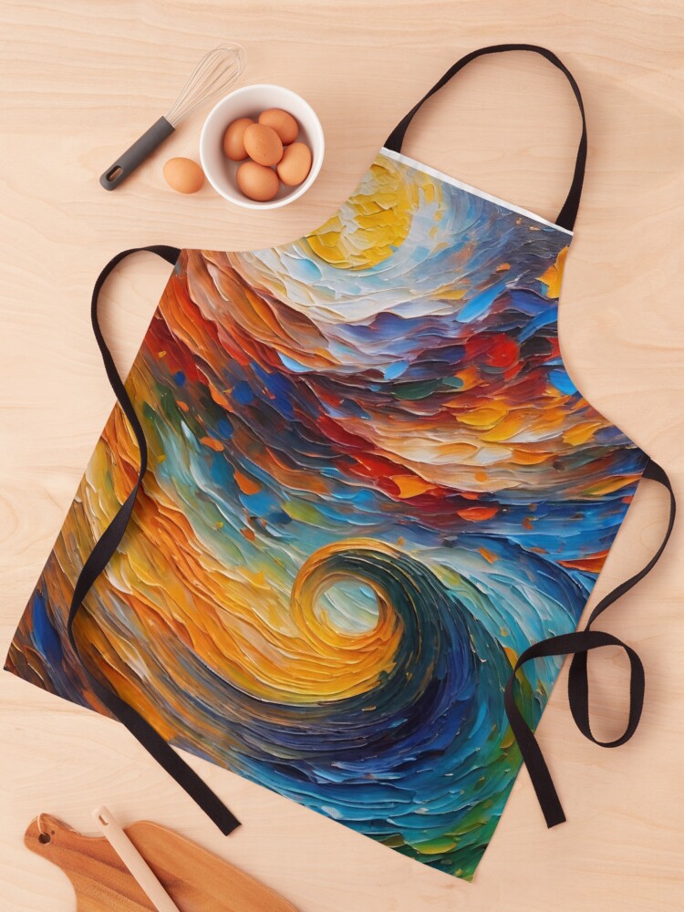 Thumbnail 1 of 6, Apron, Ocean designed and sold by MatrixTattoo.