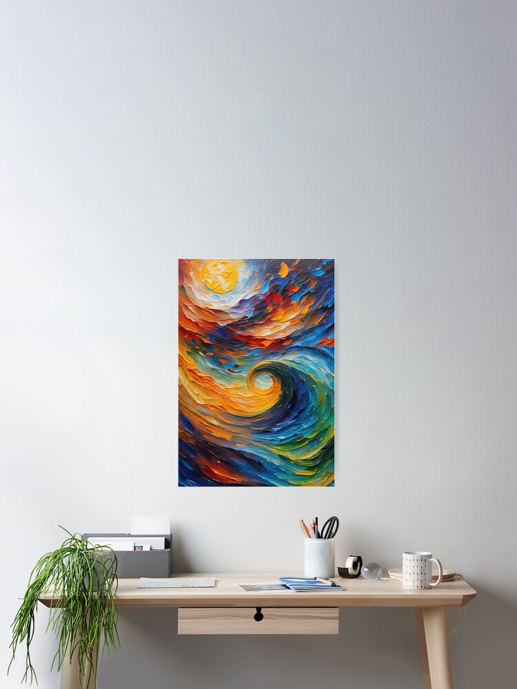 Thumbnail 2 of 3, Poster, Ocean designed and sold by MatrixTattoo.