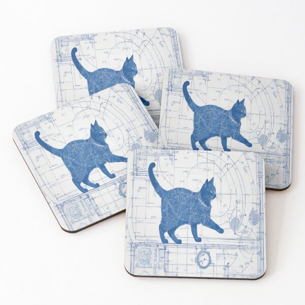 Item preview, Blueprint_Cat_19 designed and sold by 100Strokes.