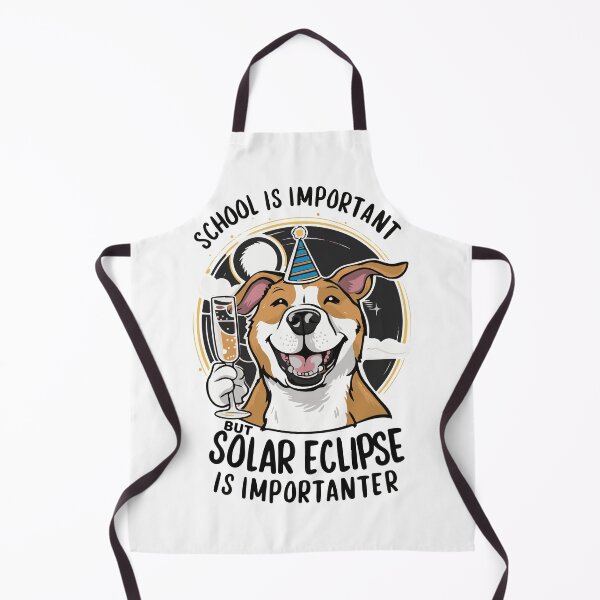 Item preview, School Is Important But Solar Eclipse Is Importanter - Doggo designed and sold by BobaTeeStore.