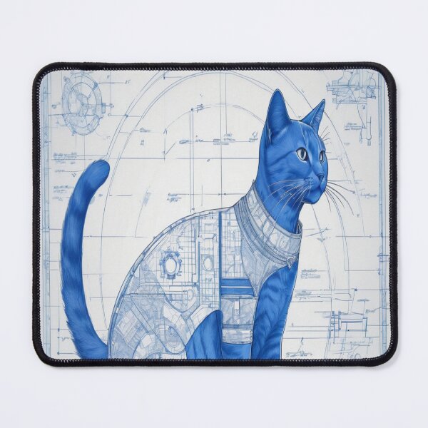 Item preview, Blueprint_Cat_20 designed and sold by 100Strokes.