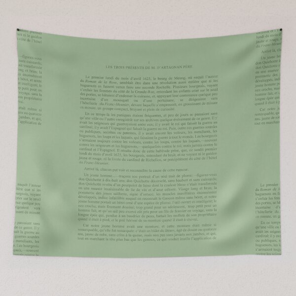 Item preview, First page of Alexandre Dumas's book Les trois mousquetaires designed and sold by LunaMothDesigns.