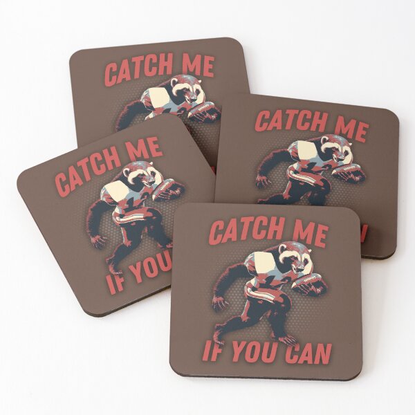Item preview, Catch Me If You Can Honey Badger Football Player designed and sold by TrueArtsStore.