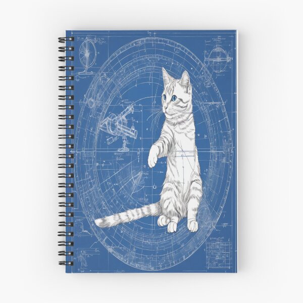 Item preview, Blueprint_Cat_21 designed and sold by 100Strokes.