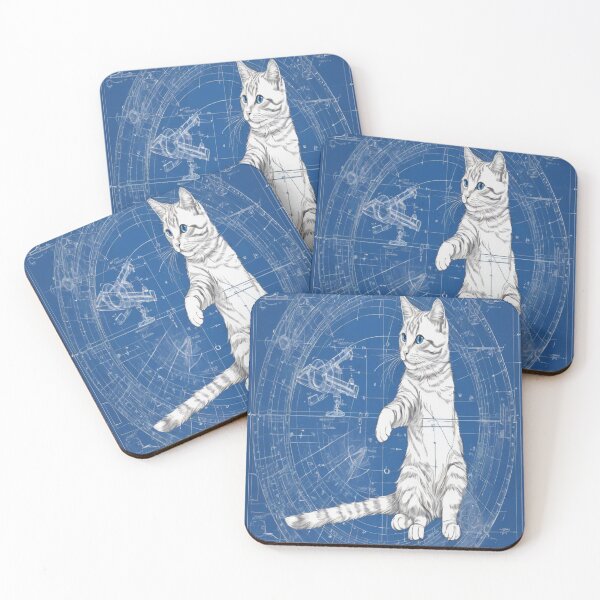 Item preview, Blueprint_Cat_21 designed and sold by 100Strokes.