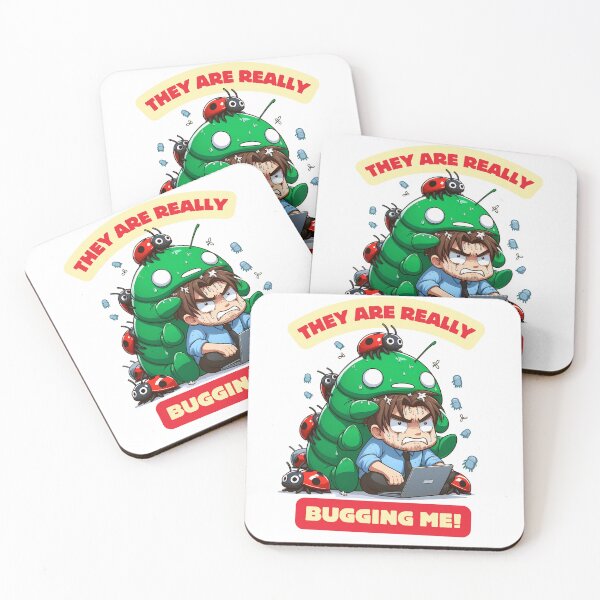 Item preview, Funny cartoon software engineer humor they are really bugging me designed and sold by TiredEngineer86.