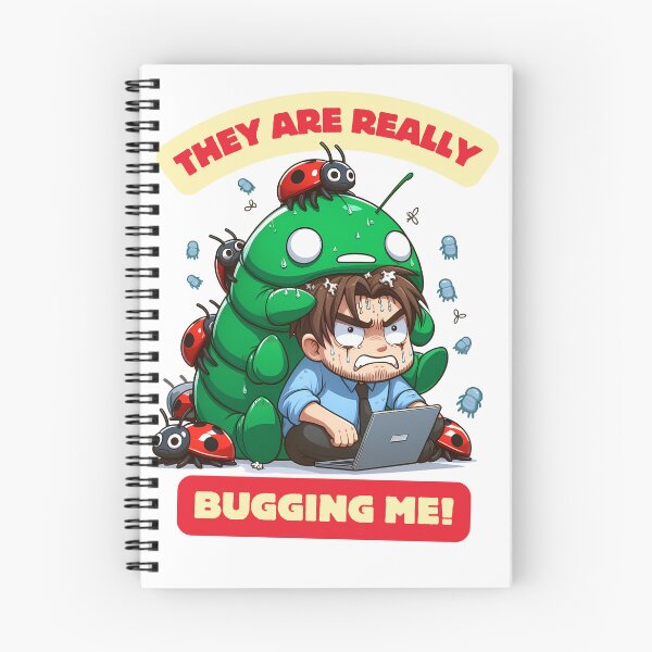 Item preview, Funny cartoon software engineer humor they are really bugging me designed and sold by TiredEngineer86.