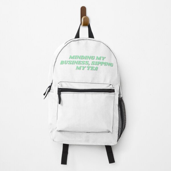 Item preview, Minding my business, sipping my tea, green design designed and sold by ChiWellness Shop.