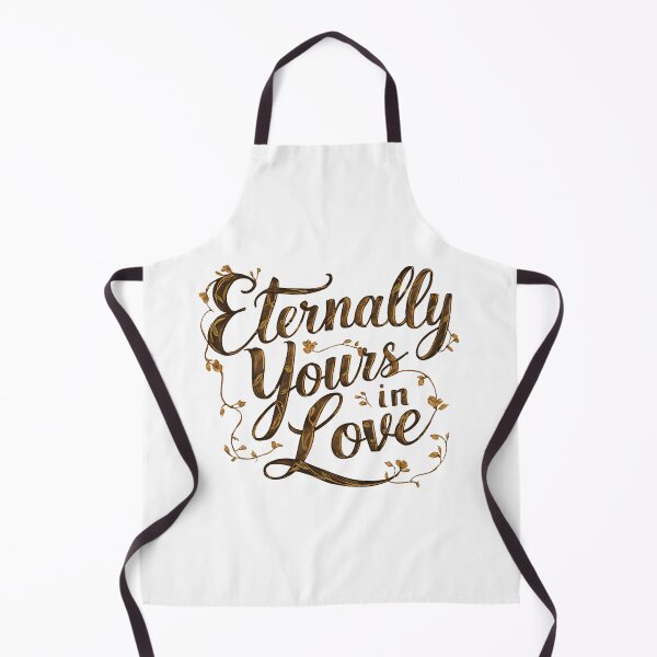 Item preview, A beautifully designed typography of "Eternally Yours in Love" in a flowing, romantic script. designed and sold by artumbre.
