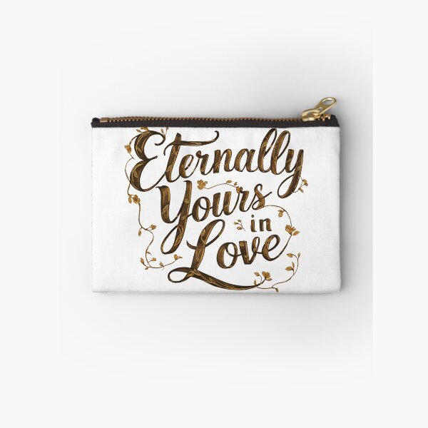 Item preview, A beautifully designed typography of "Eternally Yours in Love" in a flowing, romantic script. designed and sold by artumbre.