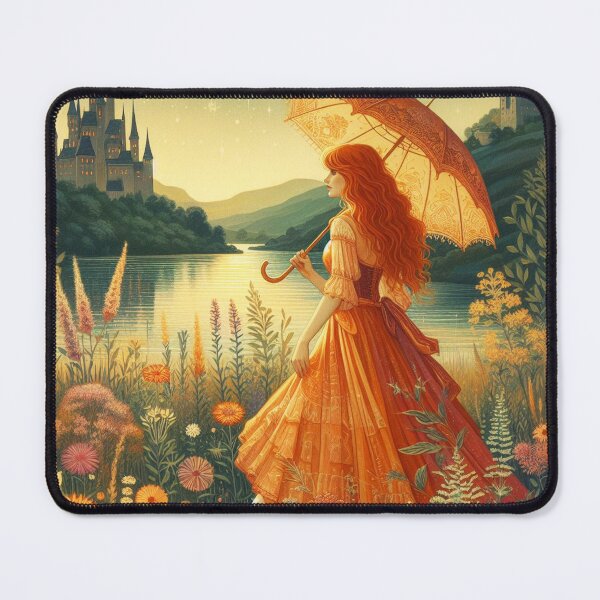Item preview, Red Haired Woman in Spring designed and sold by HarmonyandSage.