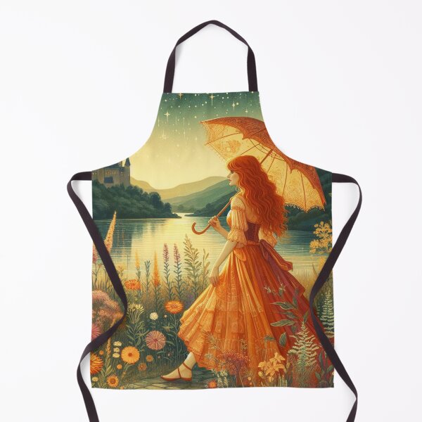 Item preview, Red Haired Woman in Spring designed and sold by HarmonyandSage.