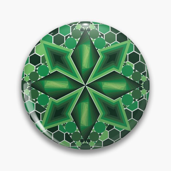 Item preview, Green Geometric Angular Star designed and sold by DHTDesigns.