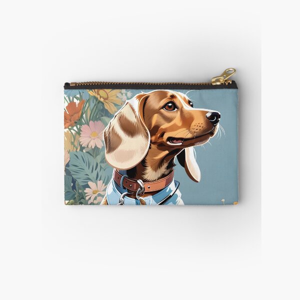 Item preview, Dapper Dachshund Amidst Daisies designed and sold by digiscapeart.