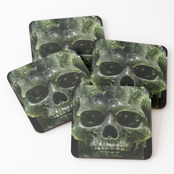 Item preview, Crystal Skull (Moldavite) designed and sold by Zendragon-Store.