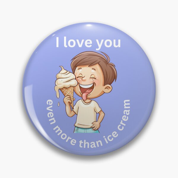 Item preview, I Love You Even More Than Ice Cream designed and sold by stainedglass101.