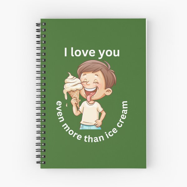 Item preview, I Love You Even More Than Ice Cream designed and sold by stainedglass101.