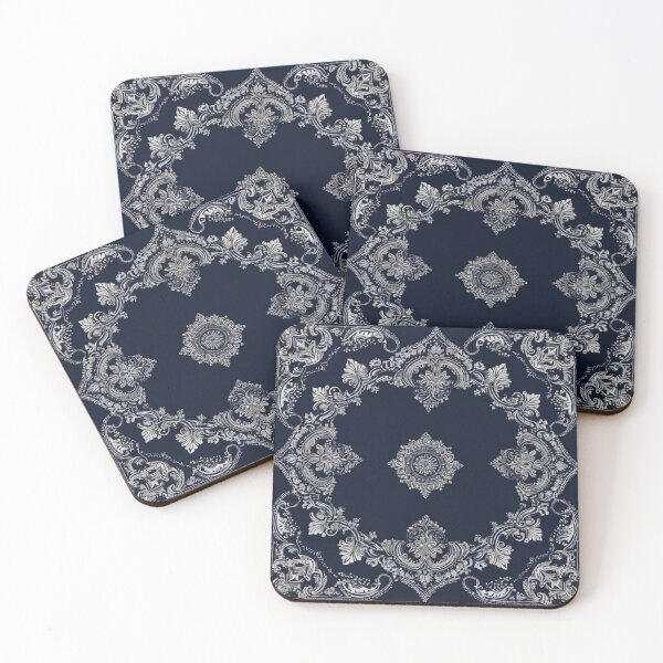 Item preview, RogerPattern - "Navy Elegance: Bandana versátil para la moda y el hogar" designed and sold by RogerPattern.
